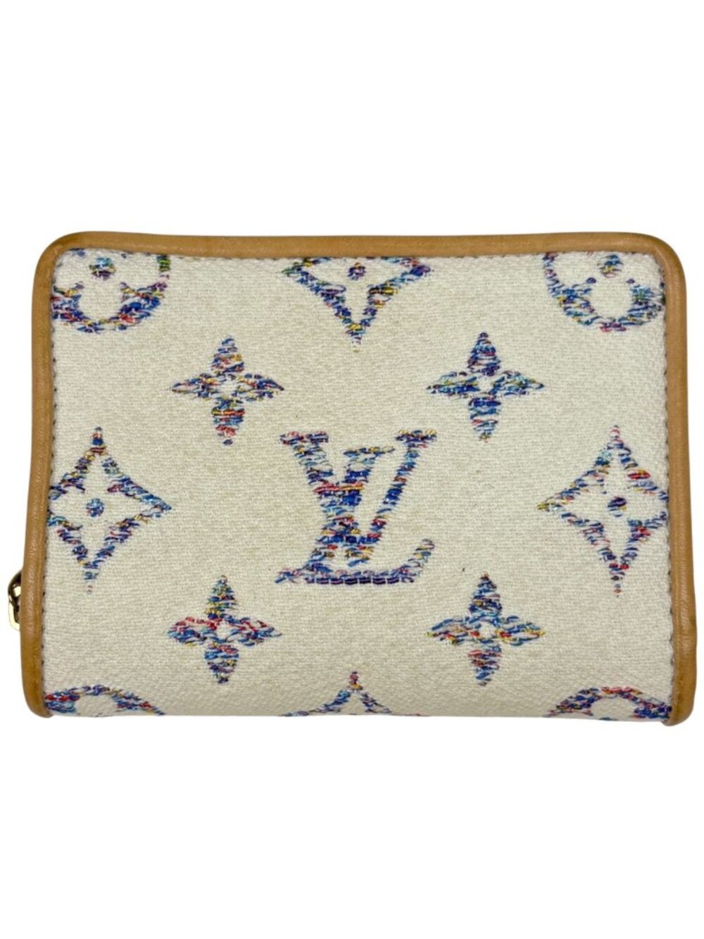 Louis Vuitton Portefeuille Lou Bifold Wallet Monogram Jacquard Beige